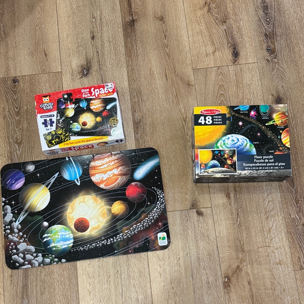 Solar System Puzzle Set for Kids 
2 puzzles